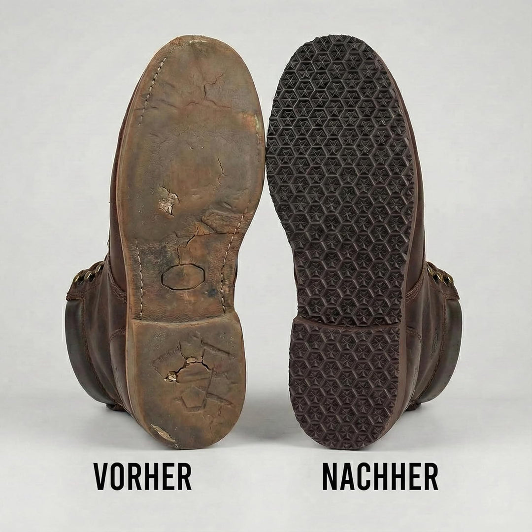 Langlauf Schuhbedarf Schuhreparatur Sohle Brown Star - Zellkautschuk Langsohle - Schuhsohle - Anti R