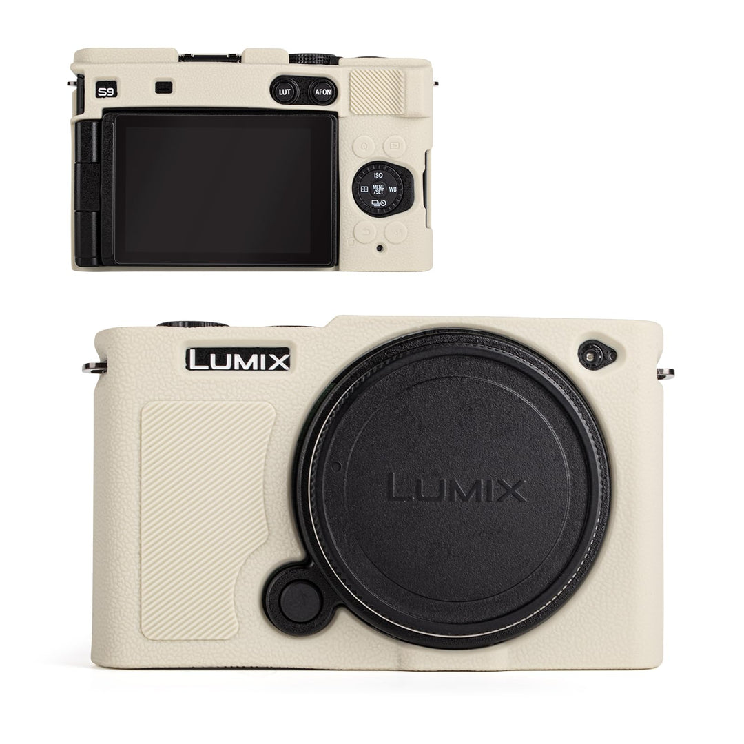 MUZIRI KINOKOO Weiche Silikon Tasche Kompatibel für Panasonic Lumix S9 Mirrorless Kamera, Schutzhüll