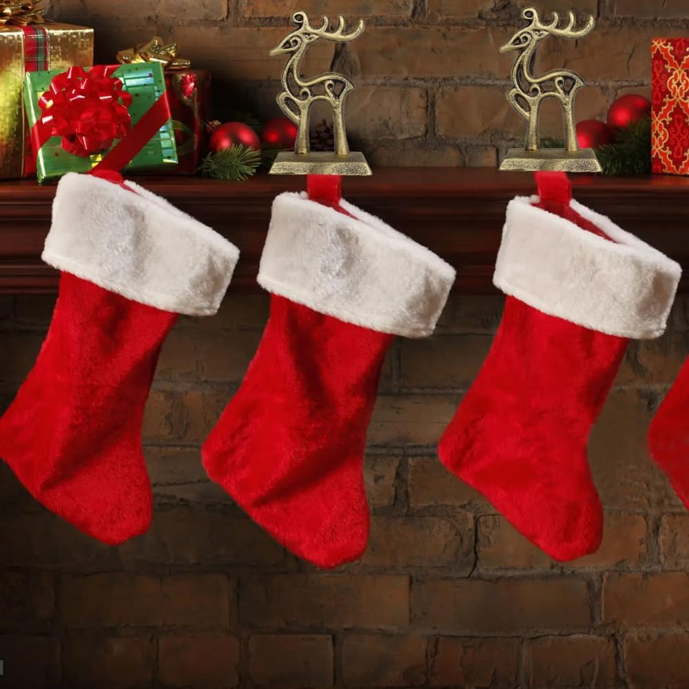 YWZHENYU Weihnachtsstrumpfhalter, langlebig, Haken für Kaminsims, Kamin, Strumpfhaken für Weihnachts