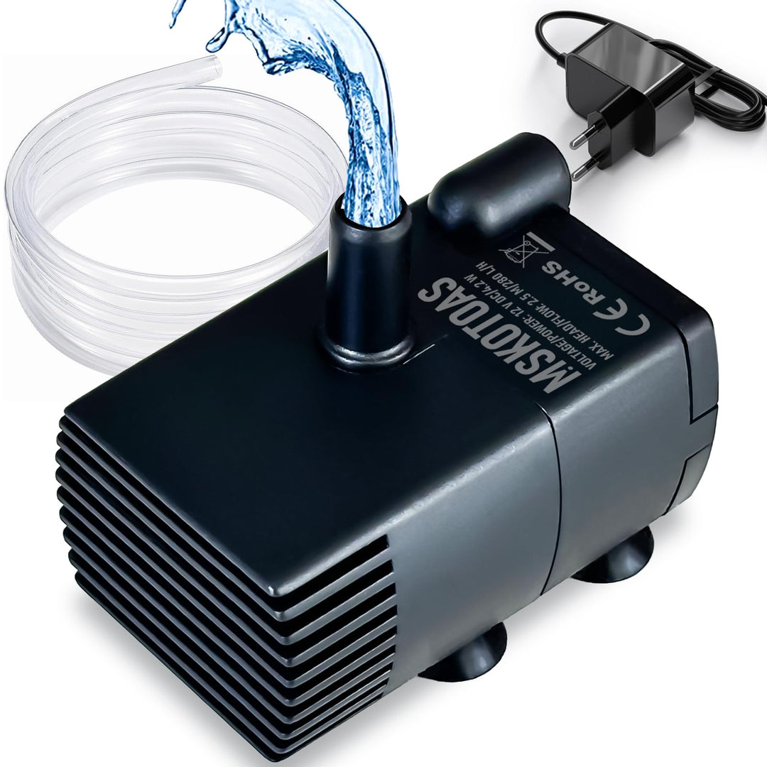 Automatische kleine Tauchpumpe mit Wassersensor, 2,5m 280L/h Mini-Kondensatpumpe, Wasserablauf für E