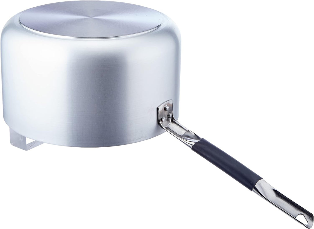 Pentole Agnelli Linie Aluminium Induktion Topf, Induktionsboden mit 1 Griff Cool hoch 28 cm Silber/s