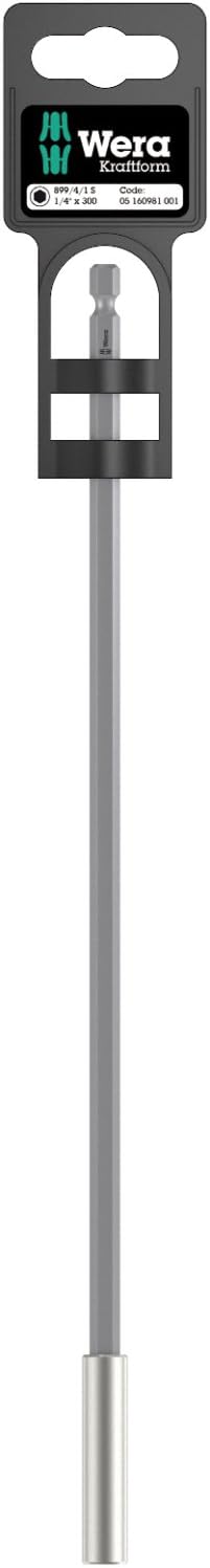 Wera 899/4/1 S Universalhalter mit starkem Sprengring, 1/4 Zoll x 300 mm, Wera 05160981001 & 899/4/1