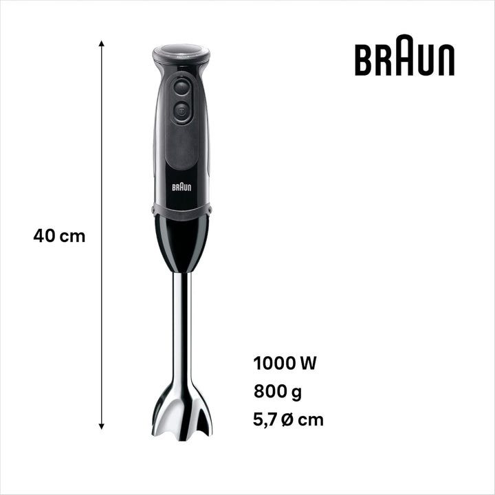 Braun Household MultiQuick 5 MQ 5237 BK Standmixer 0,5 l Stabmixer Schwarz 1000 W 1000 W 5237BK | 4