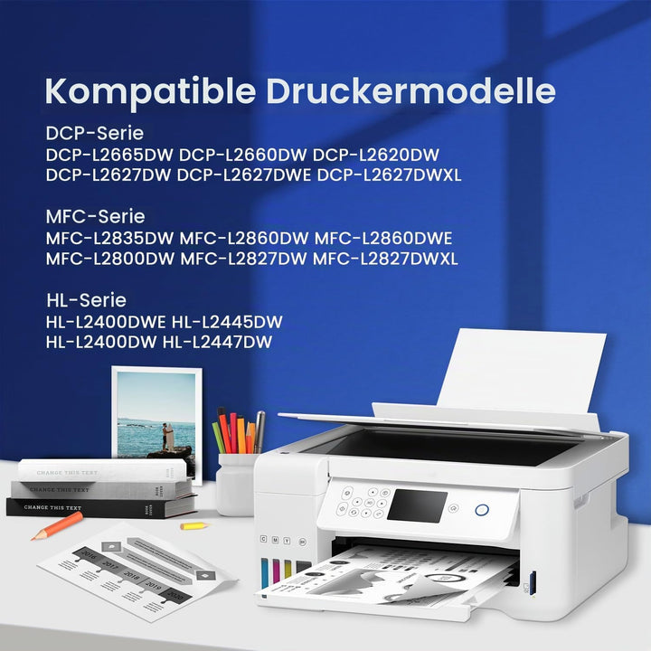 2er-Schwarz TN2510XL TN-2510XL HL-L2400DW Toner Kompatibel für Brother TN-2510 XL TN 2510XL TN2510 X