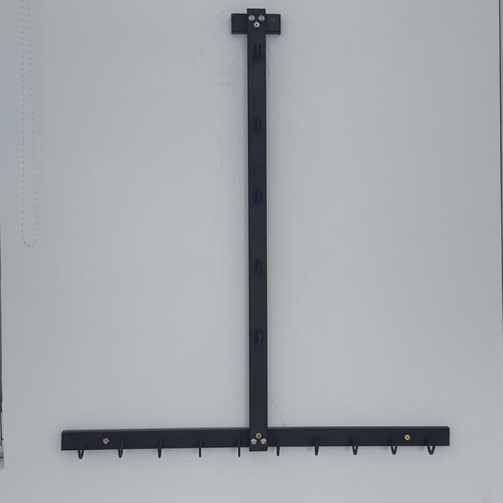 KORIKAHM Lat Pulldown Attachments Storage Rack, Wall Mounted Lat Pull Down Bar Organizer with Heavy
