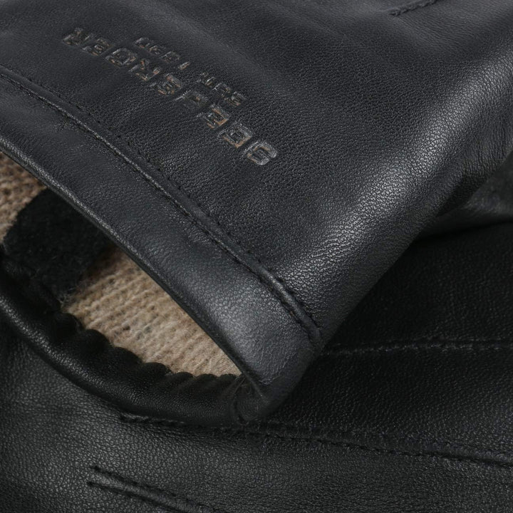 Seeberger Spencer Lederhandschuhe Handschuhe Damenhandschuhe Fingerhandschuhe (6 HS - schwarz)