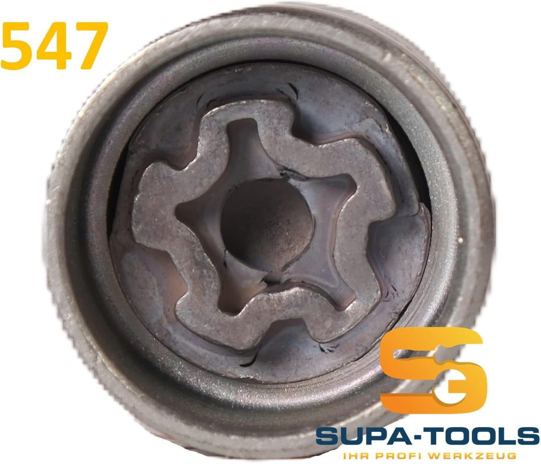 Supa-Tools Original Seat 547 Code G für Seat Cupra Felgenschloss Nuss Felgenschlüssel Radsicherung