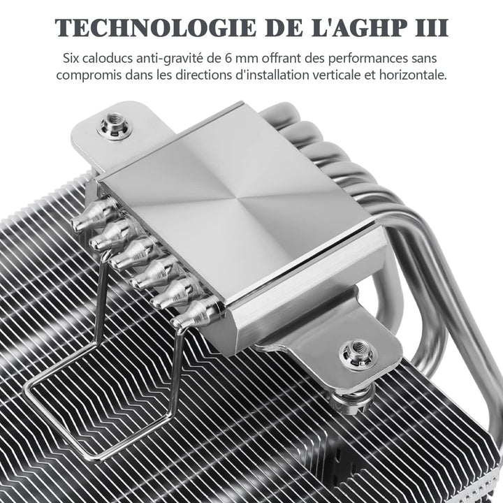 Thermalright SI-100 CPU Luftkühler, 6×6mm Heatpipes, TL-E12 PWM Quiet Fan CPU Kühler mit S-FDB V2.0