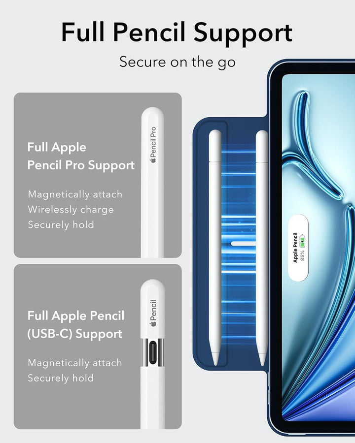 ESR Hülle für iPad Air 11 Zoll M2, iPad Air 6/5/4 (2024/2022/2020) 10,9 Zoll, Starke Magnetbefestigu