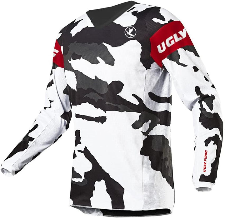 UGLY FROG Bike Wear Radtrikot Herren Kurzarm/Langarm Downhill Jersey Mountainbike MTB Top Atmungsakt