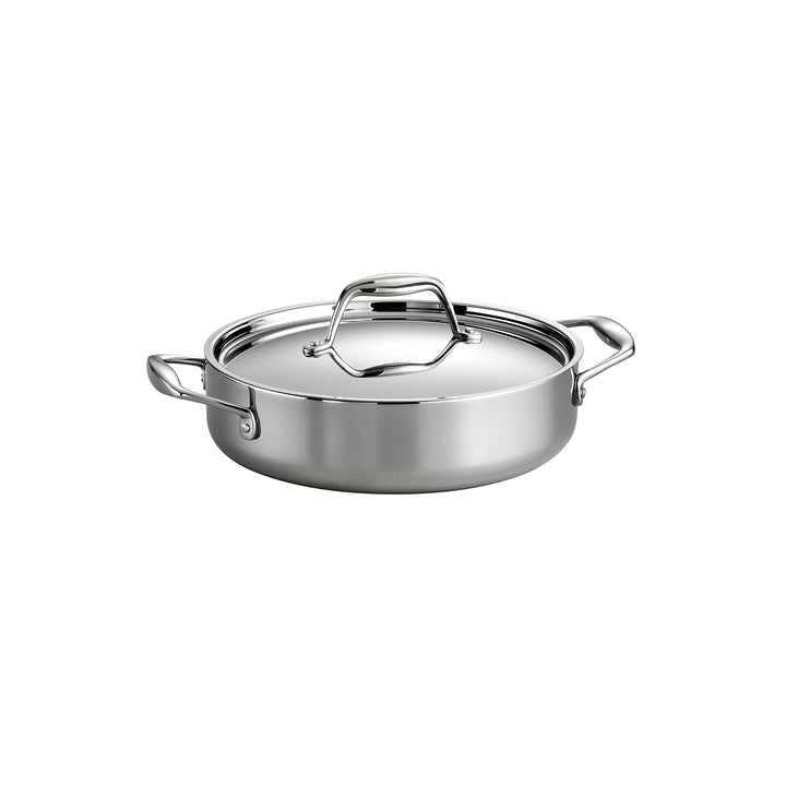 Tramontina 80116/009DS Gourmet Stainless Steel Induction-Ready Tri-Ply Clad, NSF-Certified 3 Quart C