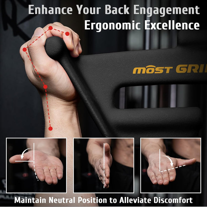 Latzugstange Set mit 8 Ergonomischen Griffen, Dreieckige Stabilität Latzug Griff für Das Training de