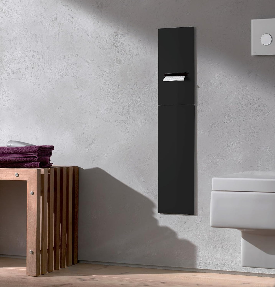 emco ASIS 2.0 Unterputz-Schrankmodul für die Klobürstengarnitur, Badezimmerschrank mit Toilettenpapi
