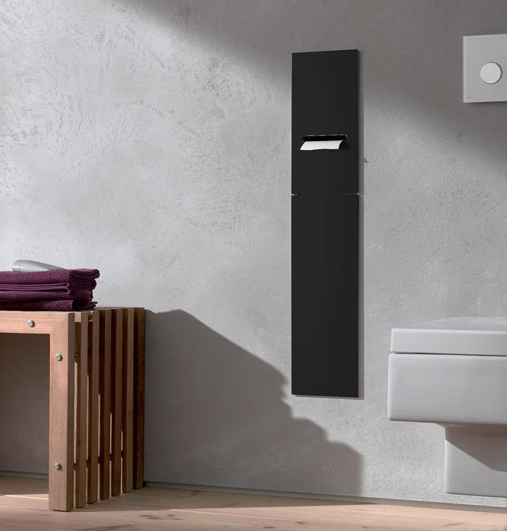 emco ASIS 2.0 Unterputz-Schrankmodul für die Klobürstengarnitur, Badezimmerschrank mit Toilettenpapi
