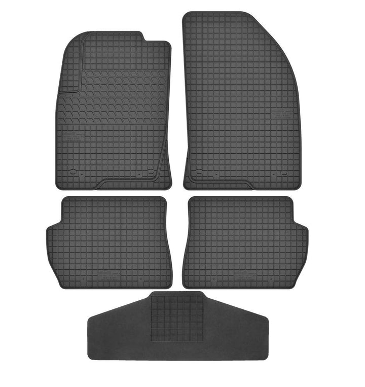 Fussmatten Vorne, Hinten + Tunnel Matte 5er Set für Mazda 2 1 2003-2007 DY Gummi Gumimatten Vorne, H
