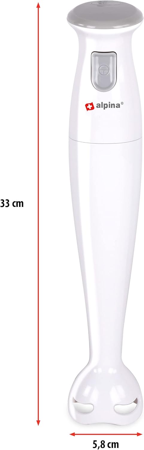 alpina Stabmixer - Pürierstab - für Suppen und Saucen -150 Watt EINZEL, EINZEL