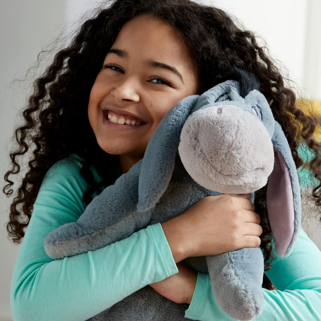 Disney Store Offizielles mittelgrosses I-Aah-Kuscheltier, 18 cm, von Winnie Puuh, Besticktes Kuschel