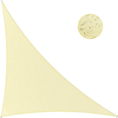 IOAOI Sonnensegel 3m x 4m x 5m Dreieck rechtwinklig Markise 98% UV Schutz Sonnensegel Wasserdicht So