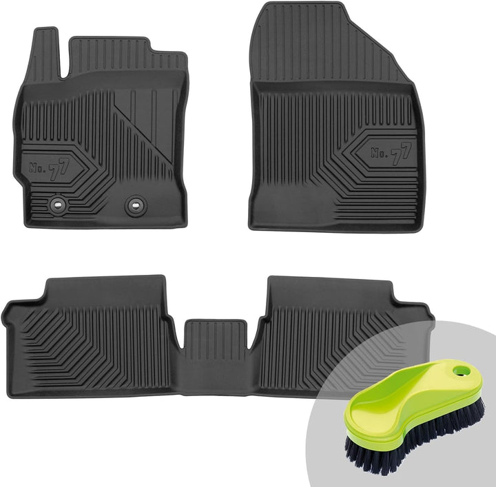 FROGUM No.77 Gummimatten Ganzjahresset von Auto Fussmatten Autofussmatten für Toyota Auris II 2012-2
