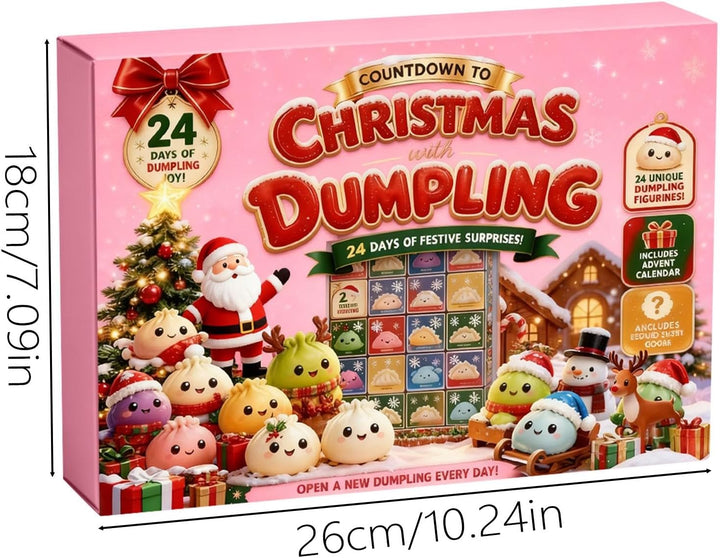 Squishy Adventskalender 2026,Dumpling Squishy Weihnachtskalender，B, B