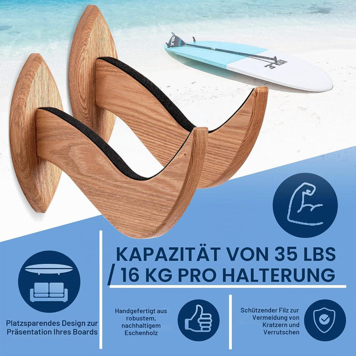 Hang 11 Surfboard Wandhalterung,Rack für Surfboard, Snowboard, Longboard, Skateboard, Wakeboard, der