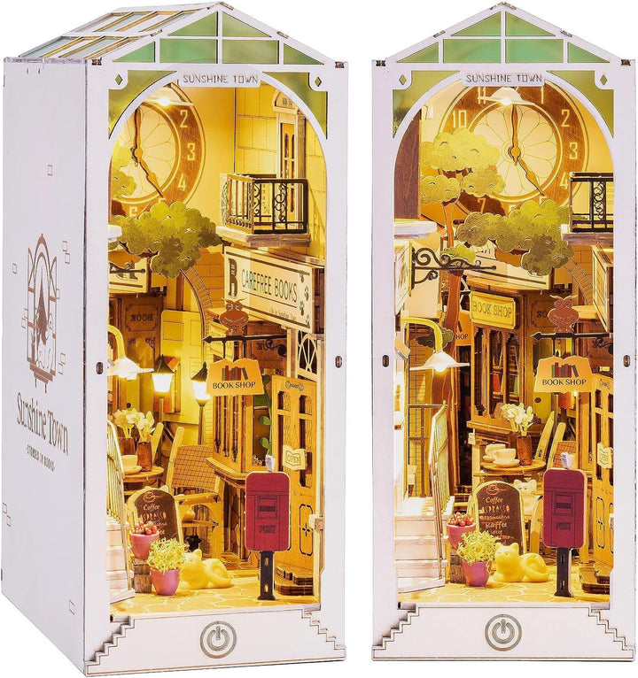 Rolife Book Nook Kits 3D Puzzles Holz Holzpuzzle Erwachsene DIY Bücherecke Holzmodelle Bausätze für