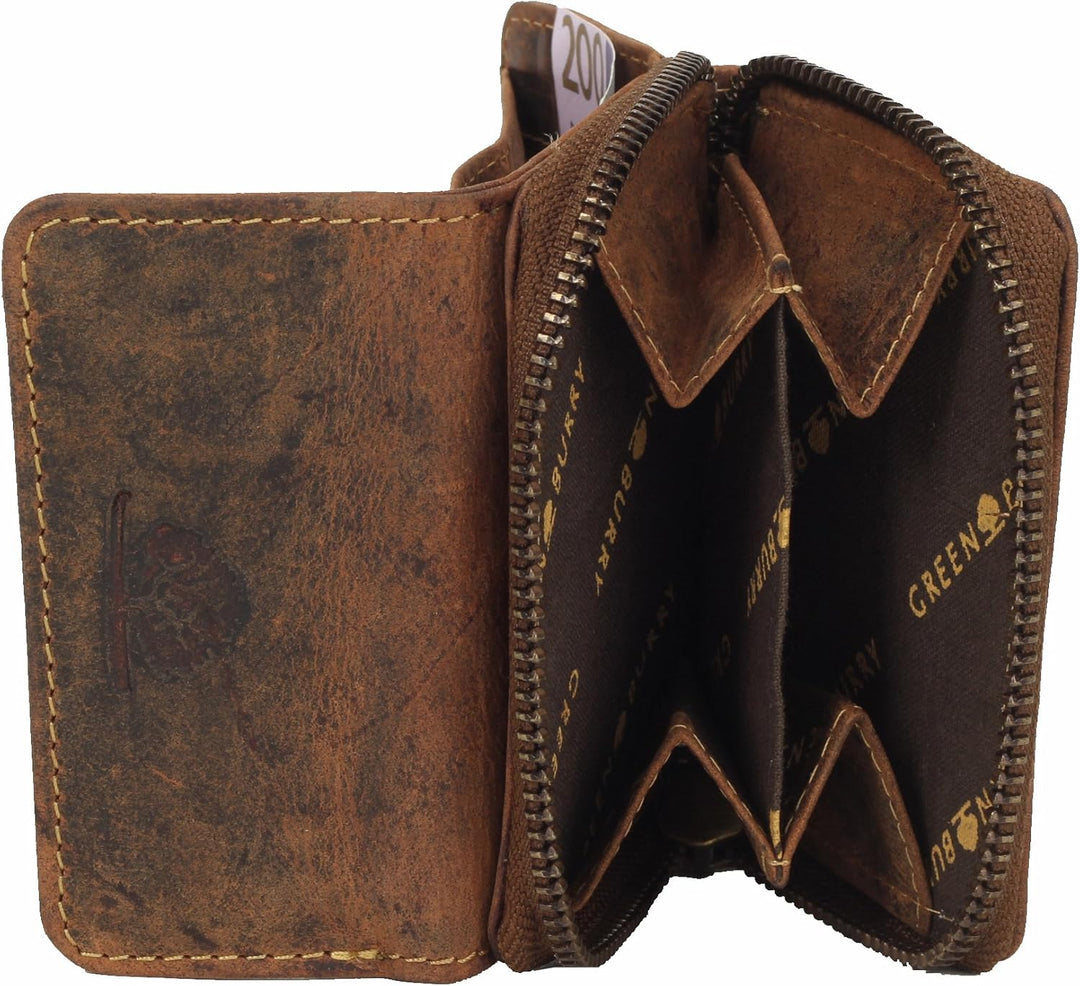 Greenburry Vintage Geldbörse I Leder 10 cm