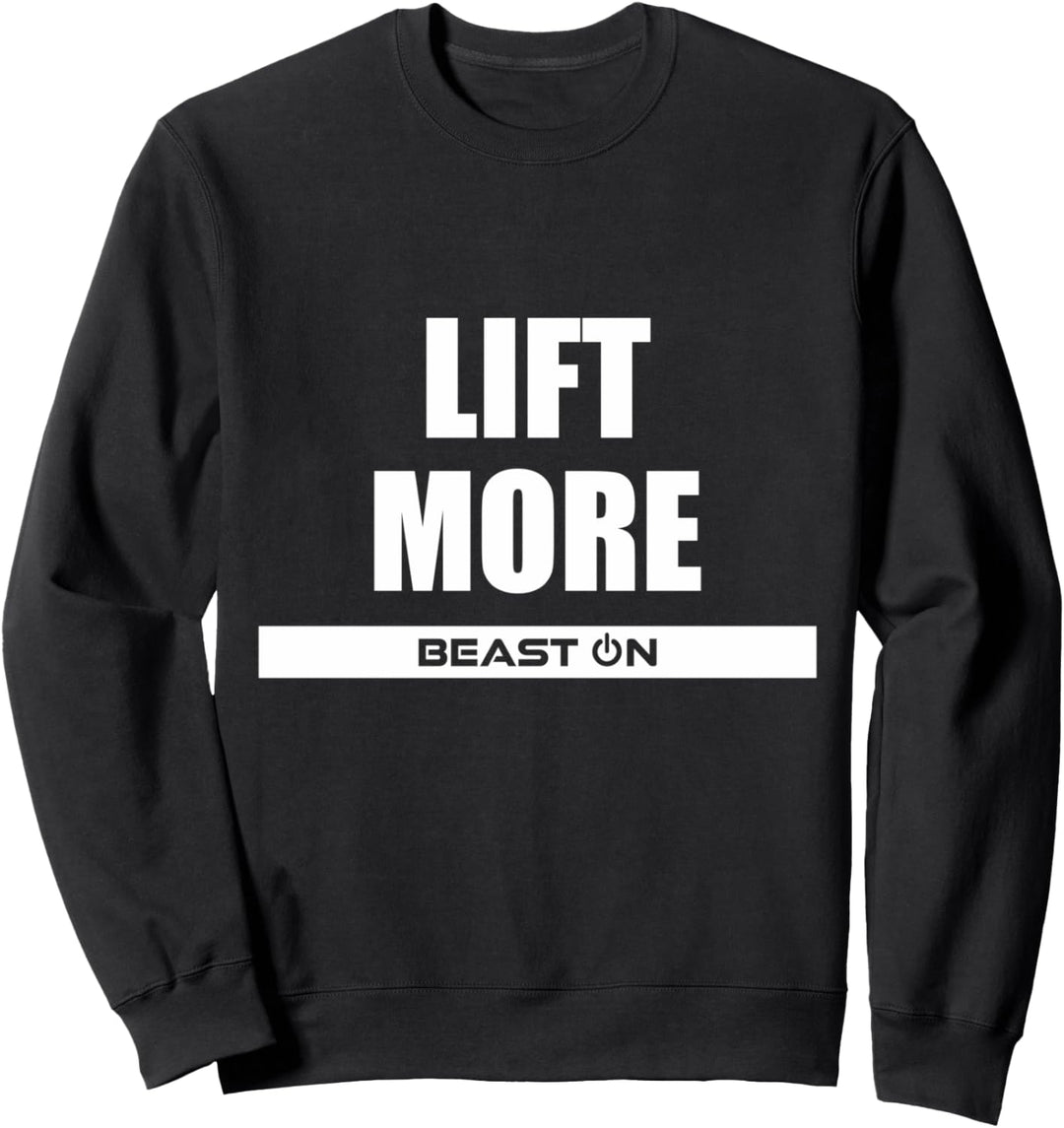 Lift More Bodybuilding Gains Fitness Gym Motivation Sprüche Sweatshirt