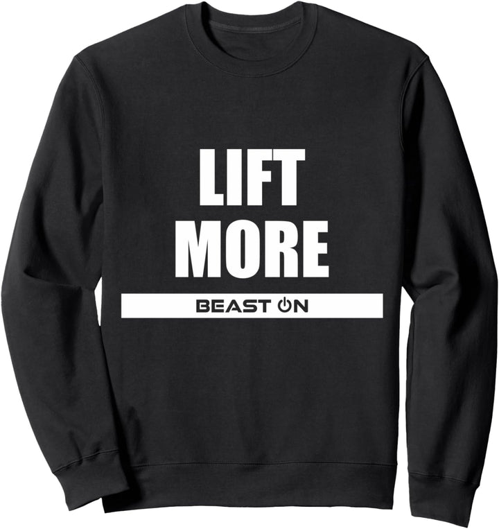Lift More Bodybuilding Gains Fitness Gym Motivation Sprüche Sweatshirt