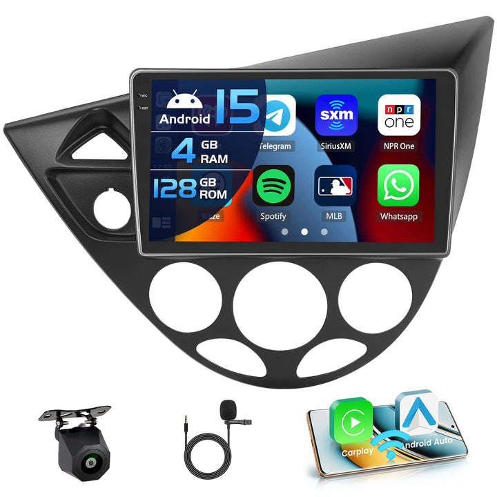 Inefala 4+128G Android 15 Autoradio für Ford Focus MK1 C170 1998-2005 mit 9&