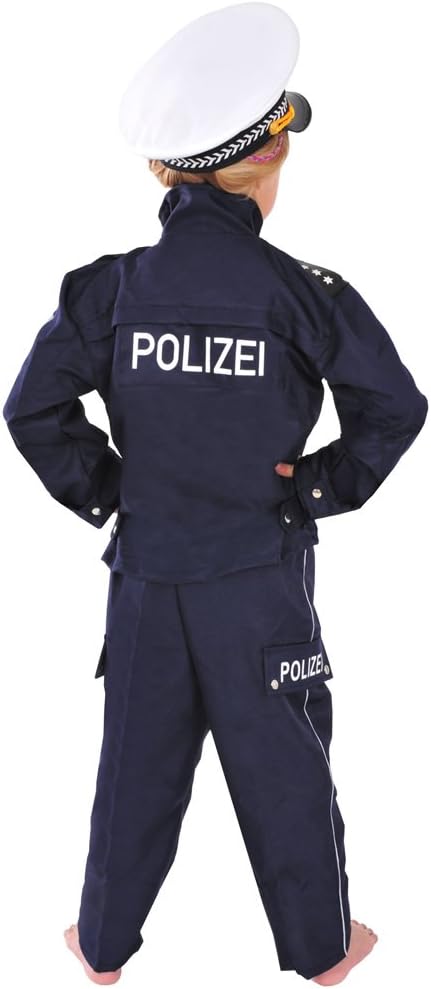 Polizei Kinder Kostüm 110-116 für Fasching Karneval Polizist