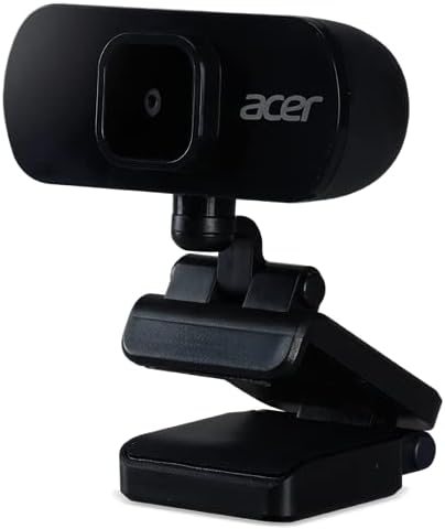 Acer FHD Webcam (2 Megapixel, 30 FPS, integriertes Mikro, kompatibel mit Win, Linux, Mac und Android