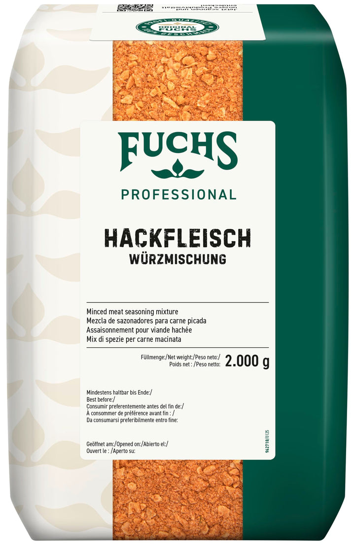 Fuchs Professional - Hackfleisch Würzmischung | Gewürz für Frikadellen oder Cevapcici | Profi-Qualit