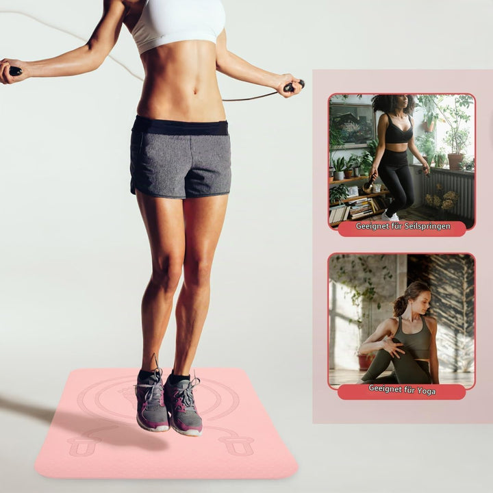 Sprungmatte gymnastikmatten turnmatten Arbeit von zu Hause aus Fitness Springseilteppich schlagschnu