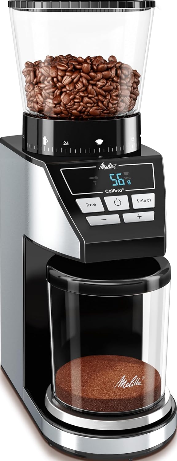 Melitta 1027-01 Mühle CALIBRA EU, 160 W, Schwarz/Edelstahl