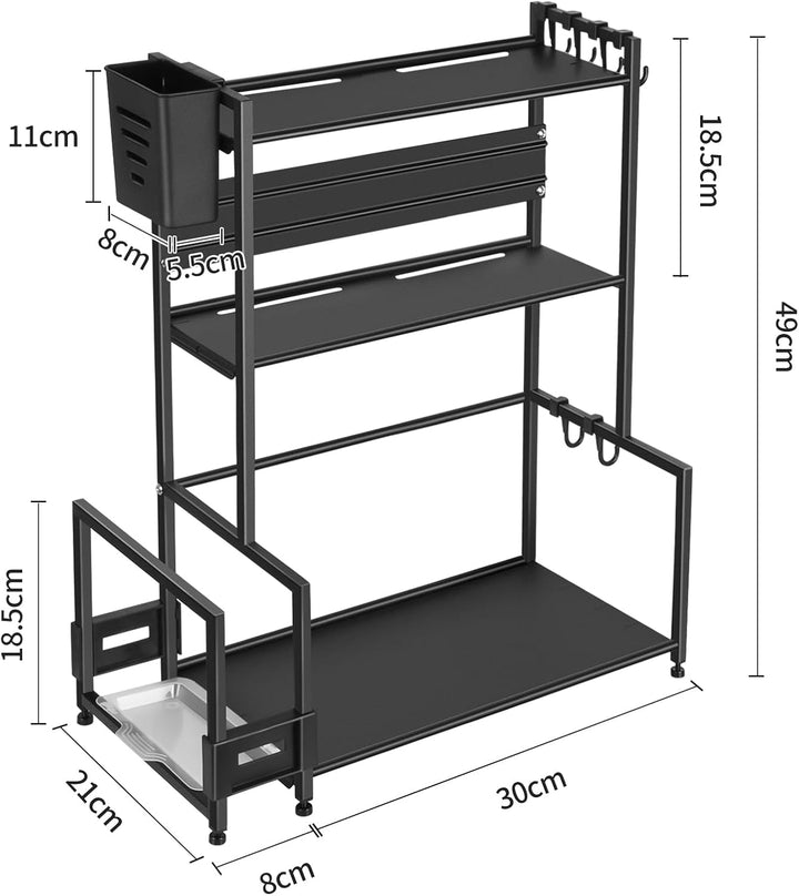 HUOLE Regal unter dem Schrank, Aufbewahrung und Organisation der Küche, Aufbewahrung unter der Spüle
