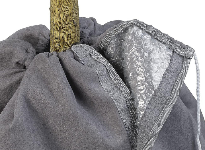 Royal Gardineer Winterschutz Hauben: XL-Thermo-Topfschutz für Pflanzen, 70 x 65 cm, mit Drainage, an