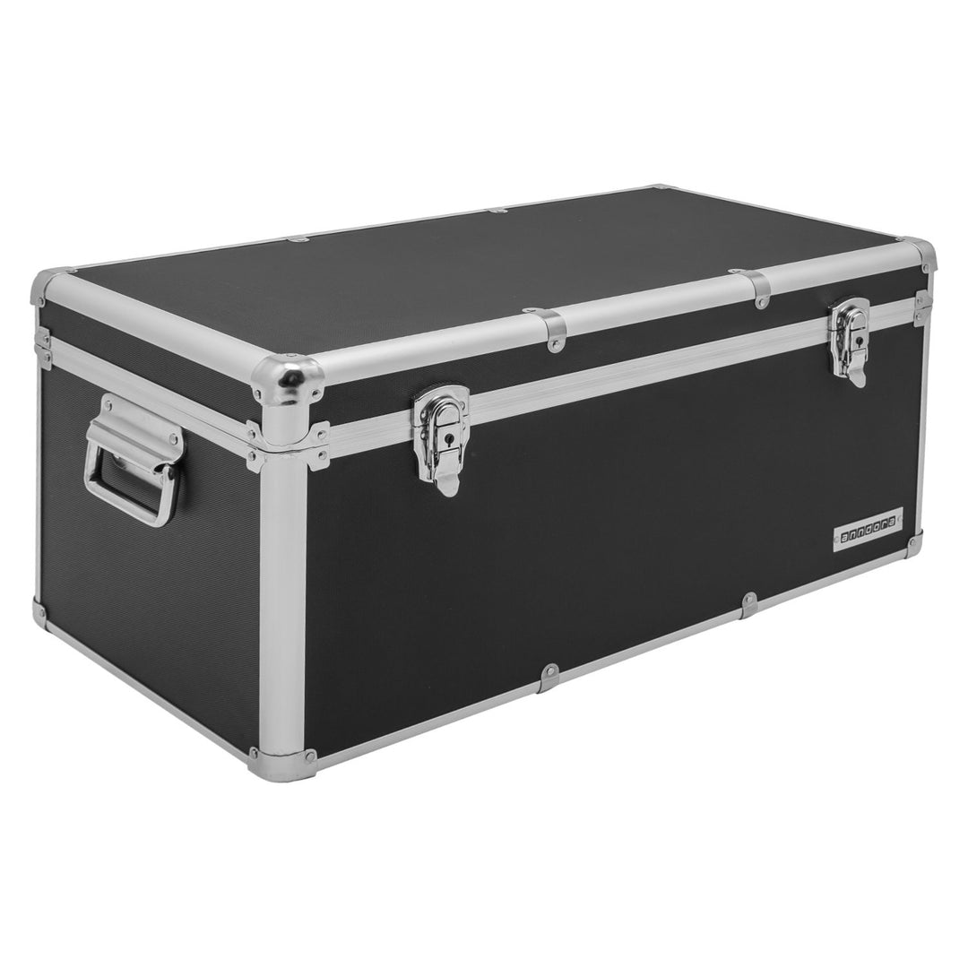 Aluminium-Rahmenkoffer Transport-Box, Koffer in Schwarz mit 54 Liter Volumen 054 Liter Schwarz, 054