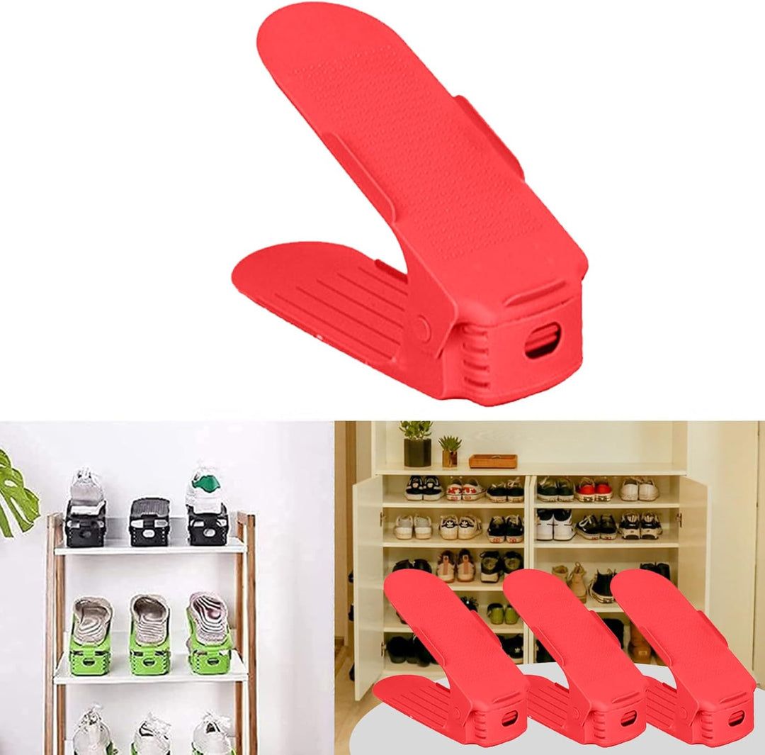 10 Stück Schuhschlitz Organizer, verstellbarer Schuhschlitz Organizer Platzsparer, rutschfester Grif