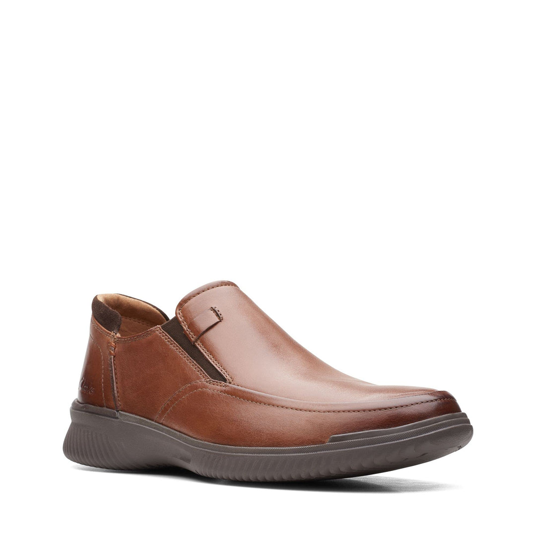 Clarks Herren Donaway StepSlipper 41.5 EU Dark Tan Leder, 41.5 EU Dark Tan Leder