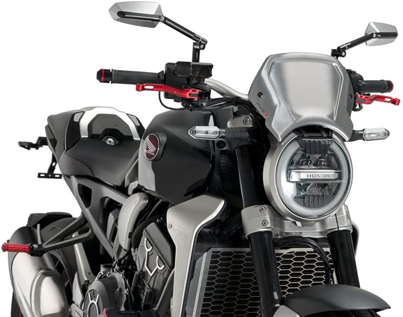Puig Aluminium Frontplatte 9803P för CB650R, Honda CB1000R NEO Sports CAFÉ 18'-19' Silber, Silber