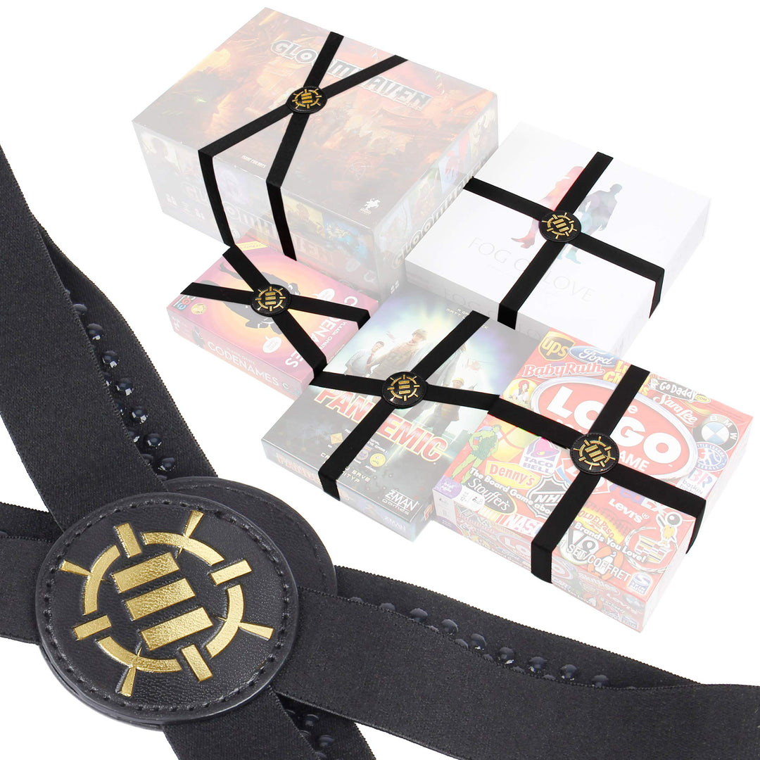 ENHANCE Brettspielbänder - Elastische Boxbänder Mit Haltbarem Strukturiertem Griff Für Brettspielbox