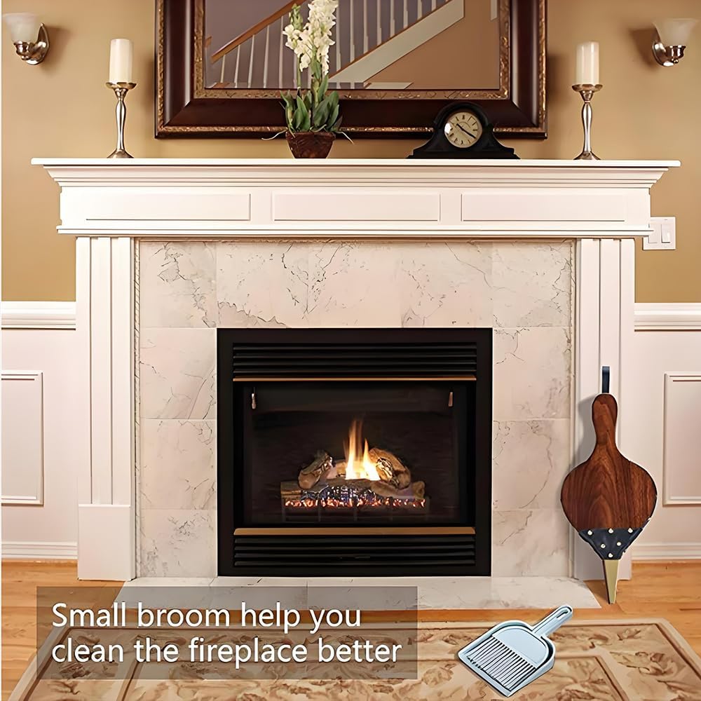 Blasebalg, Goldfarbene Ziernägel, Handblasebalg Luftgebläse Aus Holz, Kunststoffbalg, Kamin & Grill