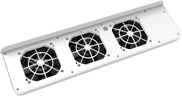 Sichler Haushaltsgeräte Heizkörperlüfter: 2er-Set automatische Heizkörper-Akku-Ventilatoren, 3-stufi