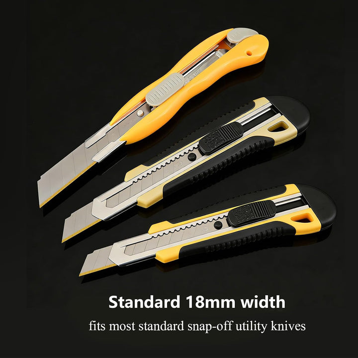 EHDIS 20 Cuttermesser Klingen 18mm mit Titan beschichte, Ersatzklingen für Kuttermesser, Cutter Knif