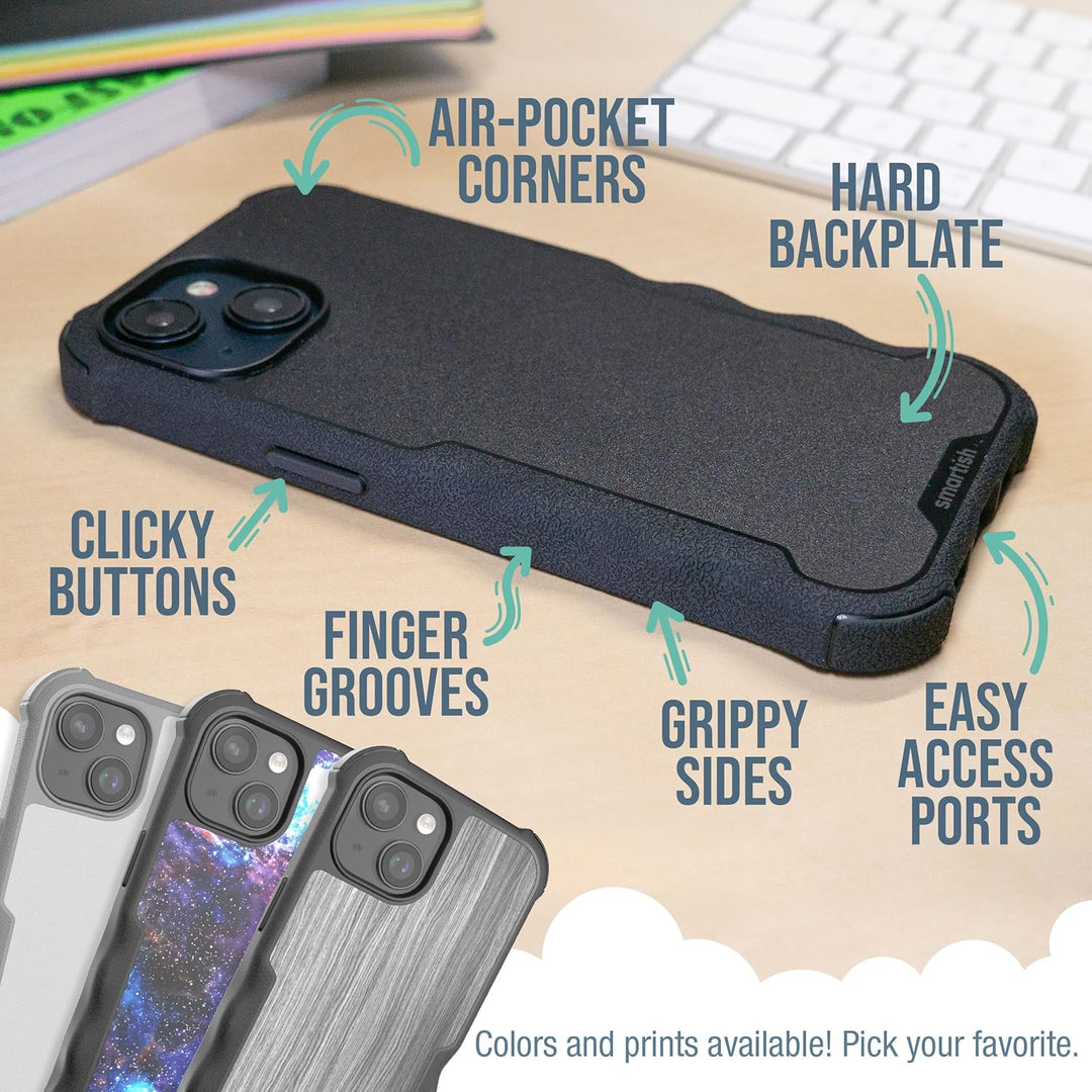 smartish iPhone 15 Schutzhülle – Gripzilla kompatibel mit MagSafe [Rugged + Tough] Strapazierfähige,