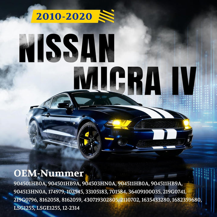 ARANA 2x Kofferraumheber, kompatibel mit Nissan Micar IV K13K K13KK 2010-2020, Hebevorrichtungen für
