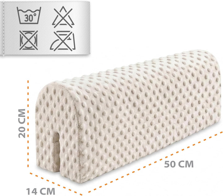 Bettkantenschutz für Kinderbetten Minky 50 cm - Schutz für Bettrahmen Baby Bett rausfallschutz für b
