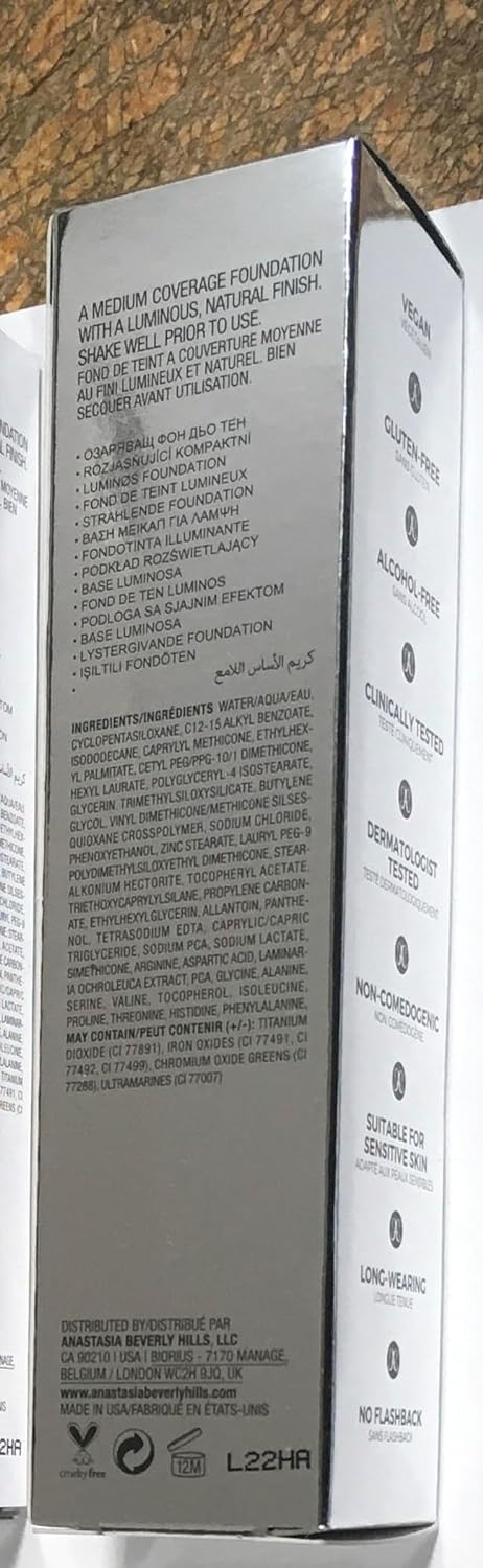 Anastasia Beverly Hills - Luminous Foundation - 130N 130N 5.00 ml (6er Pack), 130N 5.00 ml (6er Pack
