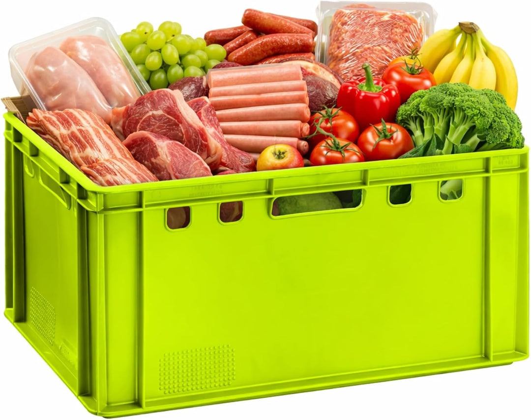 BURI Fleischkiste E3 60x40x30 cm Eurobox 2er Set Hellgrün lebensmittelecht | BURI, lebensmittelecht,
